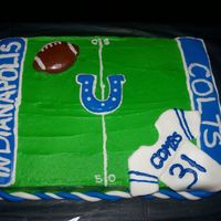 Colts Football I made this for my brother-in-law's 31st birthday. Of course he is a HUGE Colts fan!