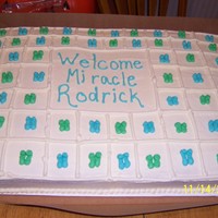 Full Sheet Cake Yellow cake with BC icing. TFL.