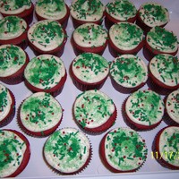 Red Velvet Cupcakes Red velvet cupcakes with cream cheese icing. TFL.