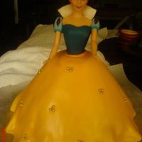 Snow White Cake Topper this was inspired by the snow white doll cake i saw from kats0916..this was for the top of a 10-inch round cake which was part of a 3 tier...