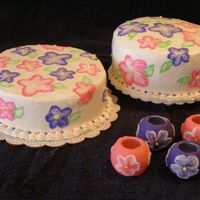 Brushed Embroidery On Whipped Icing I was worried about using the brushed embroidery technique on whipped icing, but with a very soft touch, it worked. I decorated with medium...