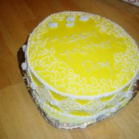 Final Cake My final cake from my beginning cake decorating class. I have made better ones at home. It's a start though.