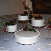 April 28Th Wedding Cake Buttercream frosting with real roses