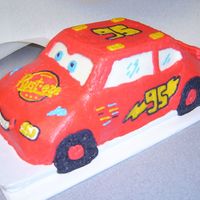 Lightening Mcqueen My version of lightening mcqueen. I used the 3d cruiser pan. Much easier than I thought it would be.