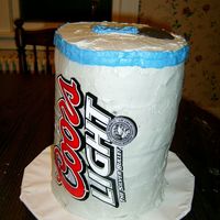 Coors Light Cake My brothers, husband, and friend made this cake for me for my birthday. I wasn't allowed to give and advice or help at all. I think it...