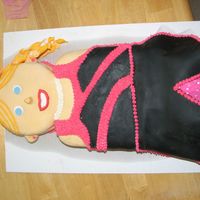 Ballet Girl 13x9-choc cake/choc filling. Rounds-vanilla cake w/raspberry filling. All fondant and butter cream decor. Hope you enjoy, she was very fun...