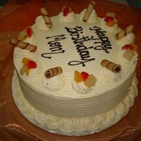 Ice Box Cake Ice Box cake Birthday Cake request. Could not find any whipped topping in the shops so I made a light Buttercream instead. Customers were...