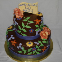 Heidi's 40Th Thank you so much Erica O'Brien for your beautiful cake that inspired me! Last minute cake for my dear friend who turned 40. Lemon...