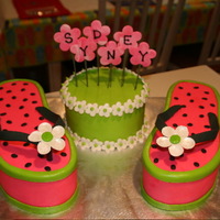 Sydney's Flip Flops For my daughter's 7th birthday party. She picked out all flip flop decorations and wanted 'watermellon' flip flops for her...