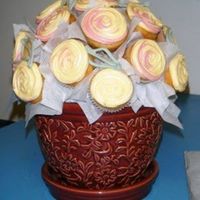 Cupcake Bouquet My second cupcake bouquet. Much more stable than the first. I was happy with it.