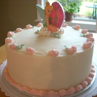 Tinker Bell Cake carrot cake, cream cheese frosting, bc decorations