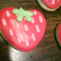 Strawberry decorated with royal icing. :0) tfl!