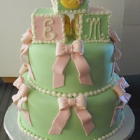 Bows And Blocks All decorations made from fondant