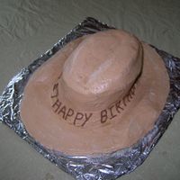 Cowboy Hat Did this for my neighbor after I saw the instructions on here, but its all in buttercream, I'm not too fond of fondant. (Love the way...