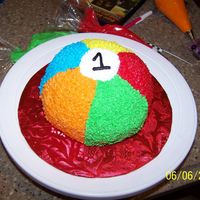 Beach Ball Smash Cake 