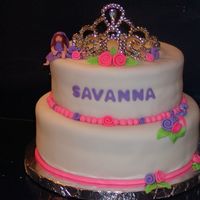 Princess Birthday Cake Princess birthday cake, all fondant except tiara is plastic