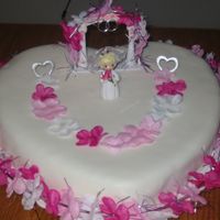 Hawaiian Bridal Shower Cake 