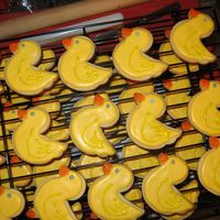 Regular No Fail Ducks this was my first attempt at decorating cookies. i need practice with icing consistency
