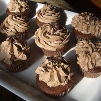 Milk Chocolate Cupcakes Chocolate Cupcake with chocolate buttercream and chocolate sprinkles