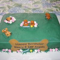 Greedy Puppies I made this cake for our ARF Animal Rescue Foundation Birthday party. This is an organization that rescues dogs and rehabilitates them for...