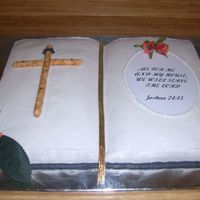 Bible Cake Bible cake I made for my churches 1st year anniversary