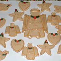 Advent By Candlelight Cookies I made these for a co-worker who hosted a table for an Advent by candlelight event. These are hand-decorated vanilla sugar cookies...