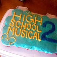High School Musical 2 I made a cupcake cake for a party tonight for High School Musical. I copied the logo off the new album. The two is made of sprinkles and...