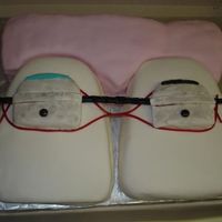 Front Teeth With Braces This is a cake I did for my boss's 60'th bithday, he is a ortodontist, thats why the teeth have braces on them. It was a hit at...