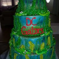 Gator Cake This cake was done for a Company of Soldiers