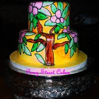 Stained Glass Cake This cake was inspired by the church windows where the bride and groom had their ceremony. Got lots of "how did you DO that?!?!?"...
