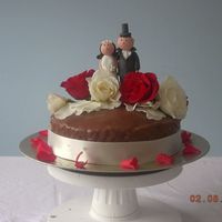 First Chocolate Wedding Cake 
