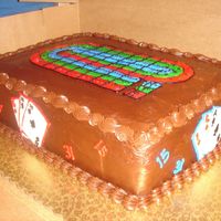 Cribbage Cake This was for a friend's aunt, who LOVES cribbage. I'd never played or even seen the game before, so I was going by pictures only...