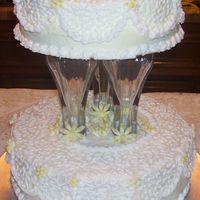 Daisy Wedding Cake This is my first wedding cake and I'm pleased with the way it turned out and the bride liked it. I found out, however, that I didn&#...