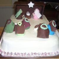 Nativity Cake Nativity scene for Christmas.