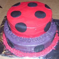 Red & Purple Cake I made this for a girl at my church for a wedding shower. Her colors were Red, Black & Purple so this is what I came up with. She liked...