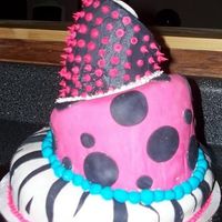 Punkrock Birthday i love the top of the cake from this view