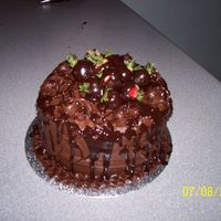 Chocolate Dream! Chocolate and vanilla checkerboard cake with choco mousse filling, choco cream cheese icing, drizzed ganache and ganache dipped...