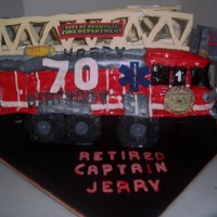 Fire Truck Cake 