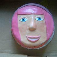 Stephanie From Lazytown just a basic sponge decorated with royal icing!