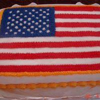 Fourth Of July Flag Cake This was a red velvet cake with cream cheese frosting. I was sooo proud of it, but unfortunately there was something about the texture of...