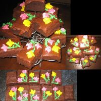 Summery Brownies These brownies were pretty quick and easy to decorate. Much faster than a cake.