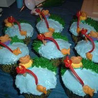 Cupcakes, Teddybears Fishing I made these for my son's daycare. I actually got the idea from Women's World Magazine. They had this design for Father's...