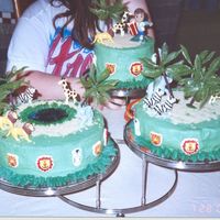 Go Diego I made this for my nephew's 4th b-day. My version of the jungle cake out of the Wilton 2007 yearbook. It was really fun to make. My...