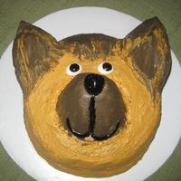 German Shepard I did this cake for a friend's daughter. I had made a husky cake for her other daughter. They love their dogs so that's what they...