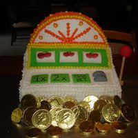 Slot_Machine_Cake4.jpg This is my second slot machine. My first one wasn't standing up like this one because I couldn't make it stand.