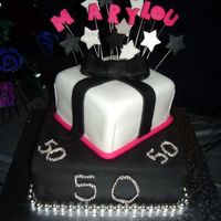 50Th Birthday had a hard time achieving the black fondant. I added melted chocolate but then the fondant became too hard to work with. There are a ton of...