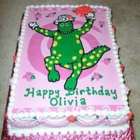 Dorothy Here's a cake I did for a friends daughter. I tried out a chocolate mousse filling recipe Iv'e always wanted to try.