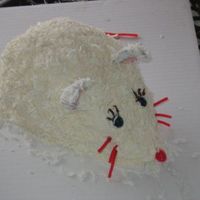 Mouse Cake mouse cake for my daughters 2nd bithday party. some people thought it was a rat!