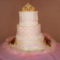 1St Birthday I made this cake for my daughter's 1st birthday. It was my first attempt at a tiered cake. I left too much space between tiers which...