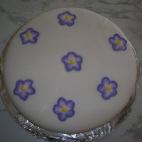 Flowers I never got to take the 3rd cake decorating class, so I descided to teach myself. This was my first atemp and fondant, I think it turned...